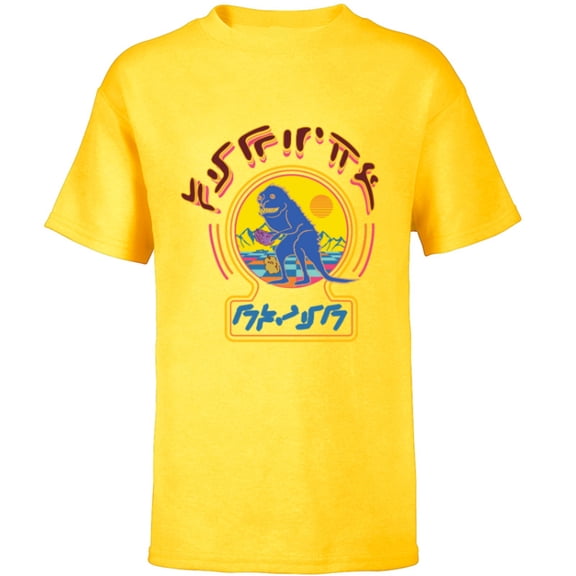 Marvel Guardians of the Galaxy Volume 3 Alien Creature Sign - Short Sleeve T-Shirt for Kids - Customized-Yellow