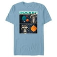 thumbnail image 1 of Marvel Guardians of the Galaxy Volume 3 Baby Rocket Panels - Short Sleeve Blended T-Shirt for Adults - Customized-Ocean Blue, 1 of 5