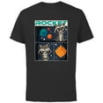 thumbnail image 1 of Marvel Guardians of the Galaxy Volume 3 Baby Rocket Panels - Short Sleeve Cotton T-Shirt for Adults - Customized-Black, 1 of 5