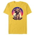 thumbnail image 1 of Marvel Guardians of the Galaxy Volume 3 Baby Rocket Raccoon - Short Sleeve Blended T-Shirt for Adults - Customized-Yellow, 1 of 5