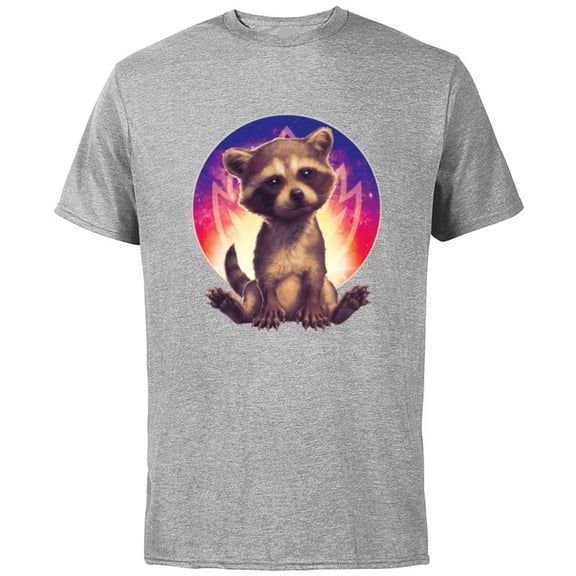 Marvel Guardians of the Galaxy Volume 3 Baby Rocket Raccoon - Short Sleeve Cotton T-Shirt for Adults - Customized-Athletic Heather