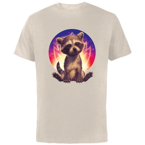 Marvel Guardians of the Galaxy Volume 3 Baby Rocket Raccoon - Short Sleeve Cotton T-Shirt for Adults - Customized-Natural