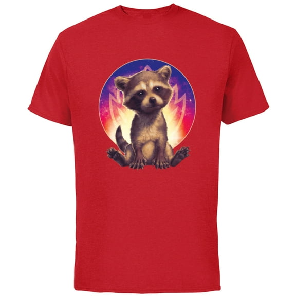 Marvel Guardians of the Galaxy Volume 3 Baby Rocket Raccoon - Short Sleeve Cotton T-Shirt for Adults - Customized-Red