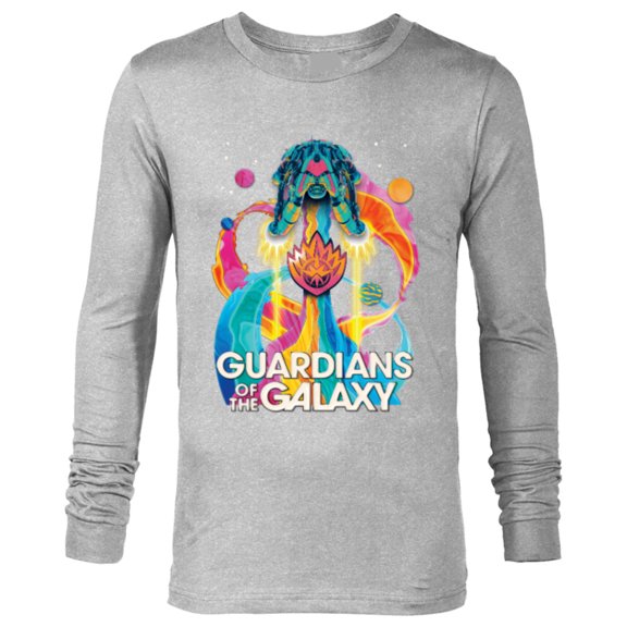 Marvel Guardians of the Galaxy Volume 3 Bowie Space Rainbow - Long Sleeve T-Shirt for Men - Customized-Athletic Heather
