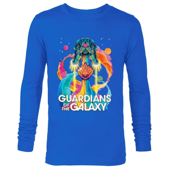 Marvel Guardians of the Galaxy Volume 3 Bowie Space Rainbow - Long Sleeve T-Shirt for Men - Customized-Navy