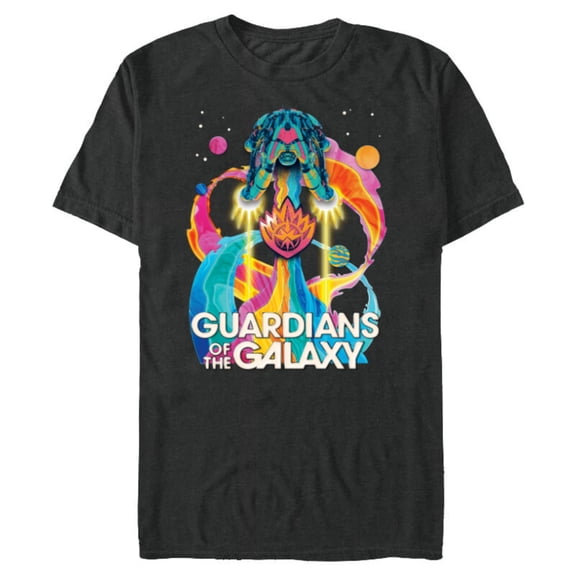 Marvel Guardians of the Galaxy Volume 3 Bowie Space Rainbow - Short Sleeve Blended T-Shirt for Adults - Customized-Dark Heather