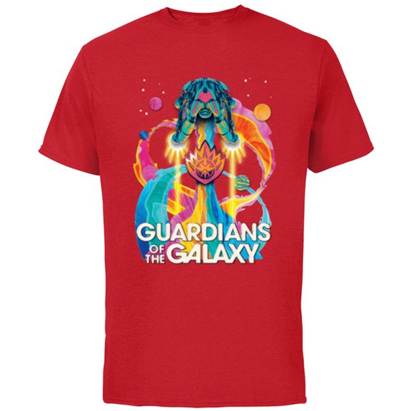 Marvel Guardians of the Galaxy Volume 3 Bowie Space Rainbow - Short Sleeve Cotton T-Shirt for Adults - Customized-Red