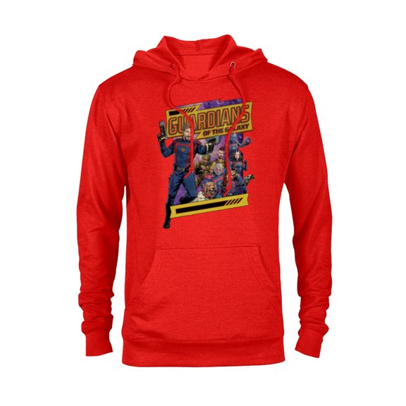 Marvel Guardians of the Galaxy Volume 3 Comic Style and Logo - Pullover Hoodie for Adults - Customized-Red