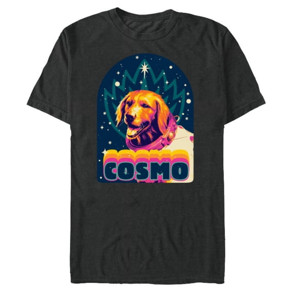 Marvel Guardians of the Galaxy Volume 3 Cosmo Album Retro - Short Sleeve Blended T-Shirt for Adults - Customized-Dark Heather