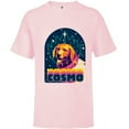 thumbnail image 1 of Marvel Guardians of the Galaxy Volume 3 Cosmo Album Retro - Short Sleeve T-Shirt for Kids - Customized-Soft Pink, 1 of 5
