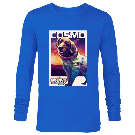 Marvel Guardians of the Galaxy Volume 3 Cosmo Poster - Long Sleeve T-Shirt for Men - Customized-Navy
