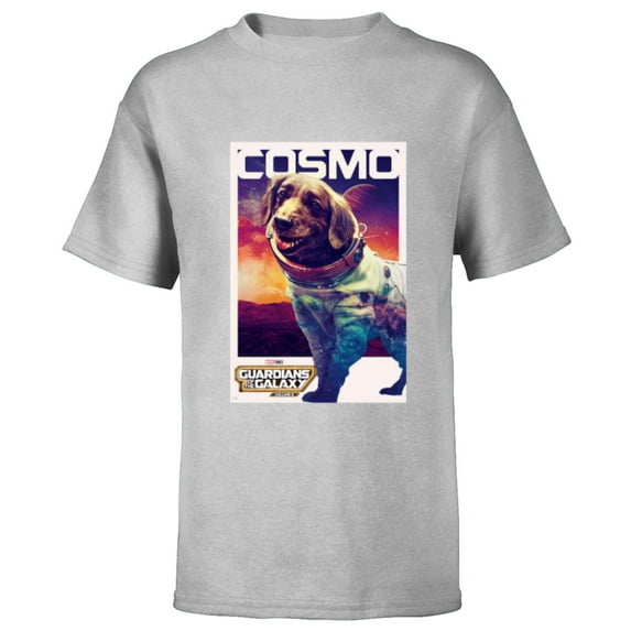 Marvel Guardians of the Galaxy Volume 3 Cosmo Poster - Short Sleeve T-Shirt for Kids - Customized-Athletic Heather