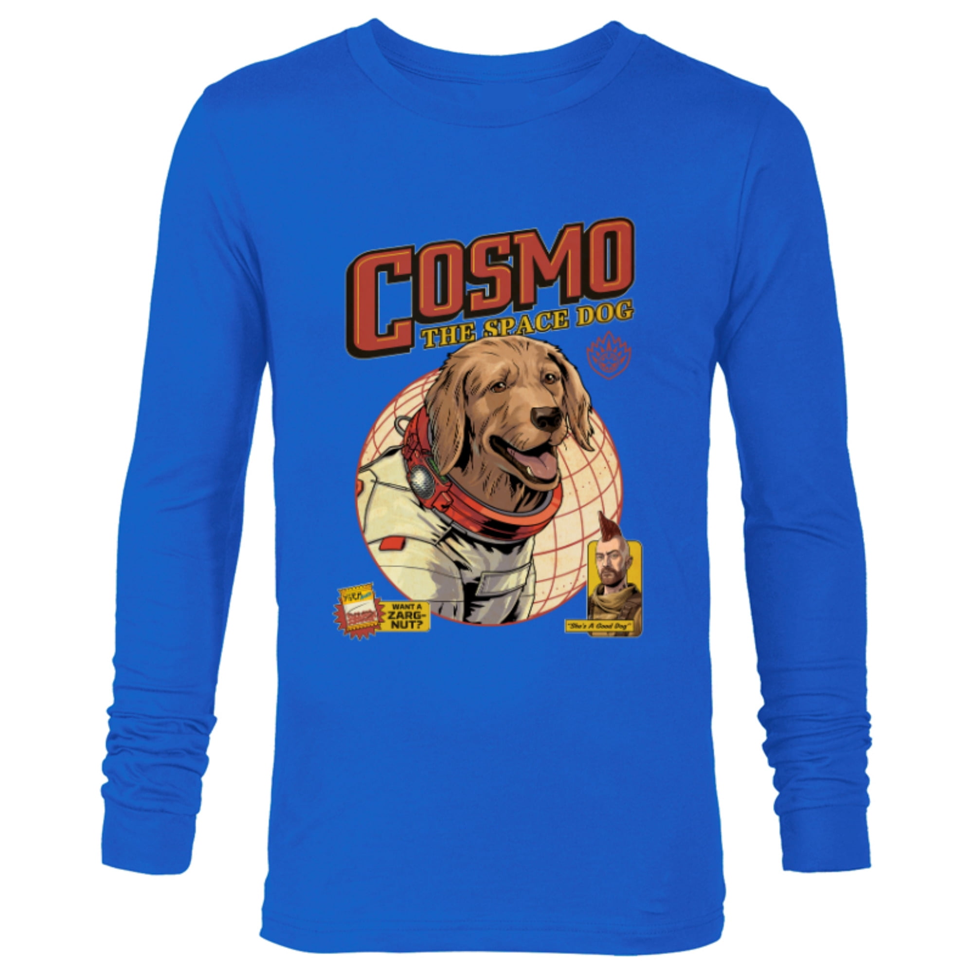 COTTON SOUL Maglietta Uomo Marvel Guardians Of The Galaxy Vol. 3 – Cosmo – Colore Natural – Cotone Morbido, Vestibilità Regolare, Ufficiale