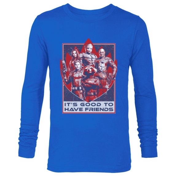 Marvel Guardians of the Galaxy Volume 3 Good to Have Friends - Long Sleeve T-Shirt for Men - Customized-Navy