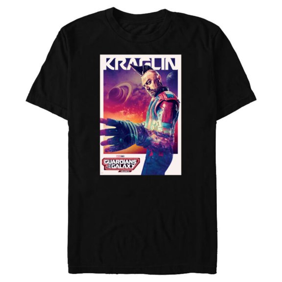 Marvel Guardians of the Galaxy Volume 3 Kraglin Poster - Short Sleeve Blended T-Shirt for Adults - Customized-Black