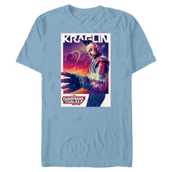 Marvel Guardians of the Galaxy Volume 3 Kraglin Poster - Short Sleeve Blended T-Shirt for Adults - Customized-Ocean Blue