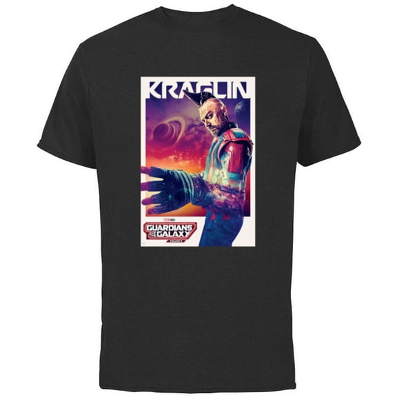 Marvel Guardians of the Galaxy Volume 3 Kraglin Poster - Short Sleeve Cotton T-Shirt for Adults - Customized-Black