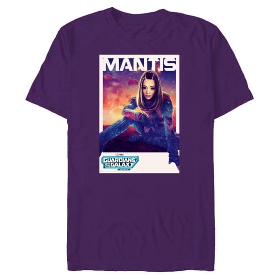 Marvel Guardians of the Galaxy Volume 3 Mantis Poster - Short Sleeve Blended T-Shirt for Adults - Customized-Purple
