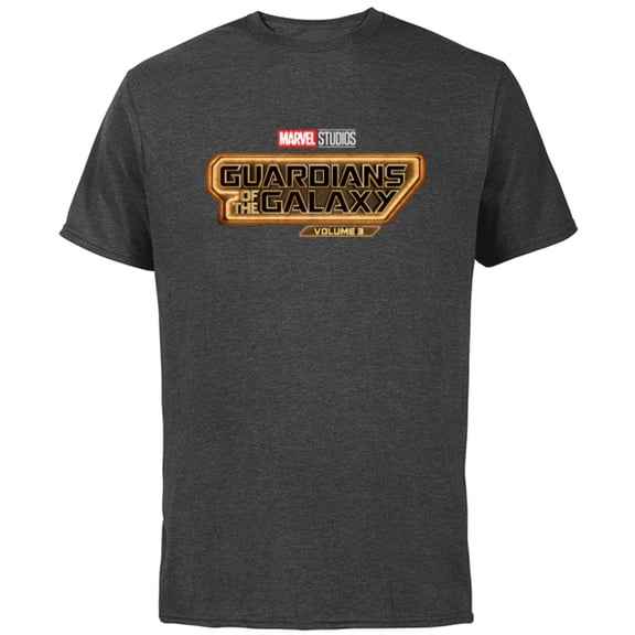 Marvel Guardians of the Galaxy Volume 3 Movie Logo - Short Sleeve Cotton T-Shirt for Adults - Customized-Charcoal