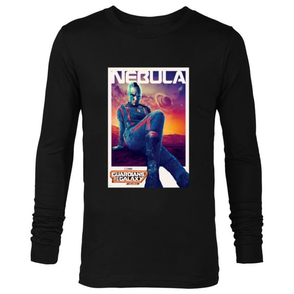 Marvel Guardians of the Galaxy Volume 3 Nebula Poster - Long Sleeve T-Shirt for Men - Customized-Black