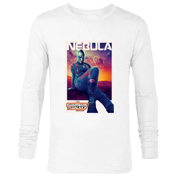 Marvel Guardians of the Galaxy Volume 3 Nebula Poster - Long Sleeve T-Shirt for Men - Customized-White