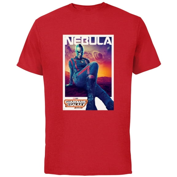 Marvel Guardians of the Galaxy Volume 3 Nebula Poster - Short Sleeve Cotton T-Shirt for Adults - Customized-Red