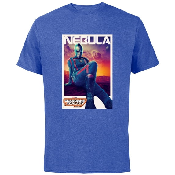 Marvel Guardians of the Galaxy Volume 3 Nebula Poster - Short Sleeve Cotton T-Shirt for Adults - Customized-Royal Heather