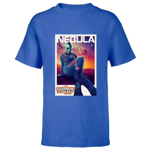 Marvel Guardians of the Galaxy Volume 3 Nebula Poster - Short Sleeve T-Shirt for Kids - Customized-Royal
