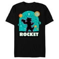 thumbnail image 1 of Marvel Guardians of the Galaxy Volume 3 Rocket Space Icon - Short Sleeve Blended T-Shirt for Adults - Customized-Black, 1 of 5