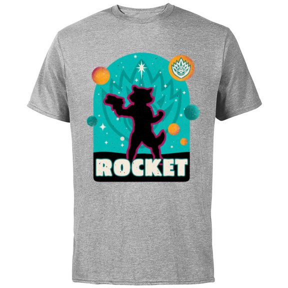 Marvel Guardians of the Galaxy Volume 3 Rocket Space Icon - Short Sleeve Cotton T-Shirt for Adults - Customized-Athletic Heather
