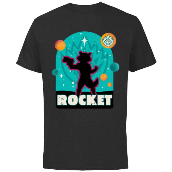 Marvel Guardians of the Galaxy Volume 3 Rocket Space Icon - Short Sleeve Cotton T-Shirt for Adults - Customized-Black