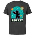 thumbnail image 1 of Marvel Guardians of the Galaxy Volume 3 Rocket Space Icon - Short Sleeve Cotton T-Shirt for Adults - Customized-Charcoal, 1 of 5