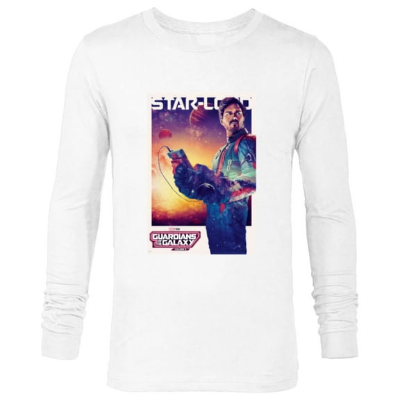 Marvel Guardians of the Galaxy Volume 3 Star-Lord Poster - Long Sleeve T-Shirt for Men - Customized-White