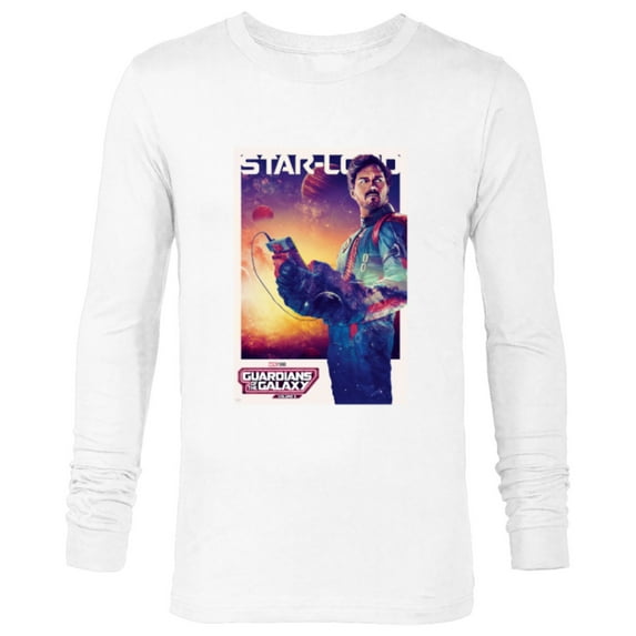 Marvel Guardians of the Galaxy Volume 3 Star-Lord Poster - Long Sleeve T-Shirt for Men - Customized-White
