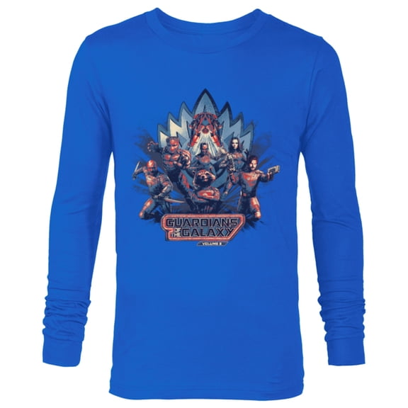 Marvel Guardians of the Galaxy Volume 3 Team Action Bowie - Long Sleeve T-Shirt for Men - Customized-Navy