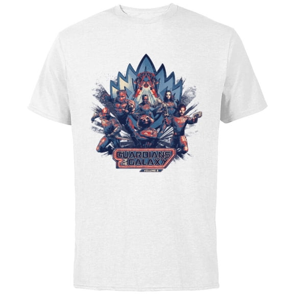 Marvel Guardians of the Galaxy Volume 3 Team Action Bowie - Short Sleeve Cotton T-Shirt for Adults - Customized-White