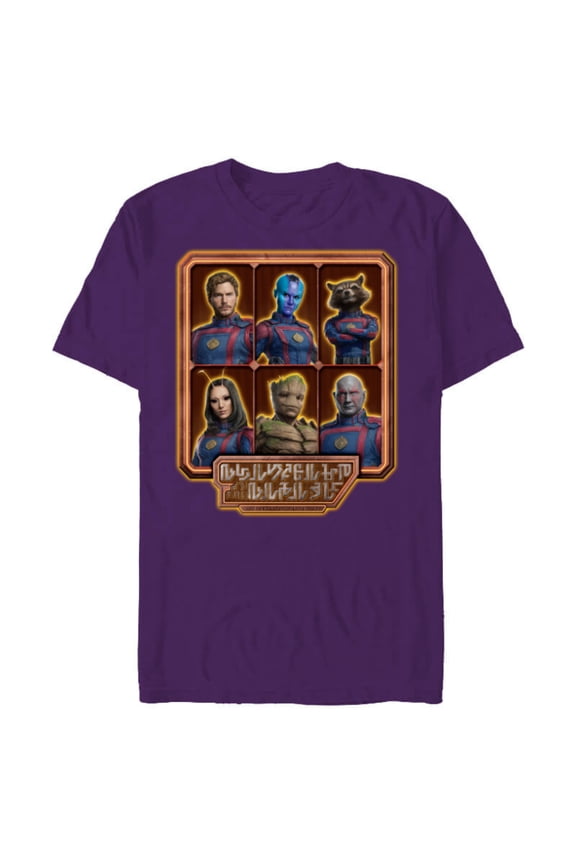 Guardians of the Galaxy Volume 3 Team Alien Logo - Short Sleeve Blended T-Shirt for Adults - Customized-Purple