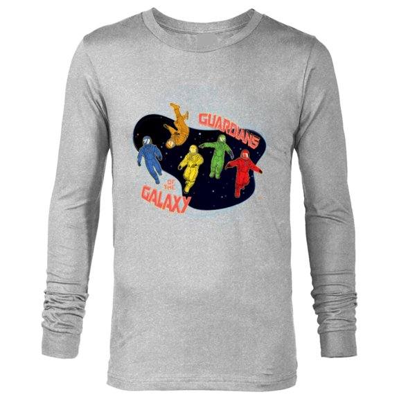 Marvel Guardians of the Galaxy Volume 3 Team in Spacesuits - Long Sleeve T-Shirt for Men - Customized-Athletic Heather