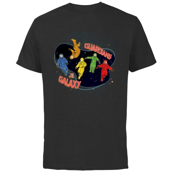 Marvel Guardians of the Galaxy Volume 3 Team in Spacesuits - Short Sleeve Cotton T-Shirt for Adults - Customized-Black