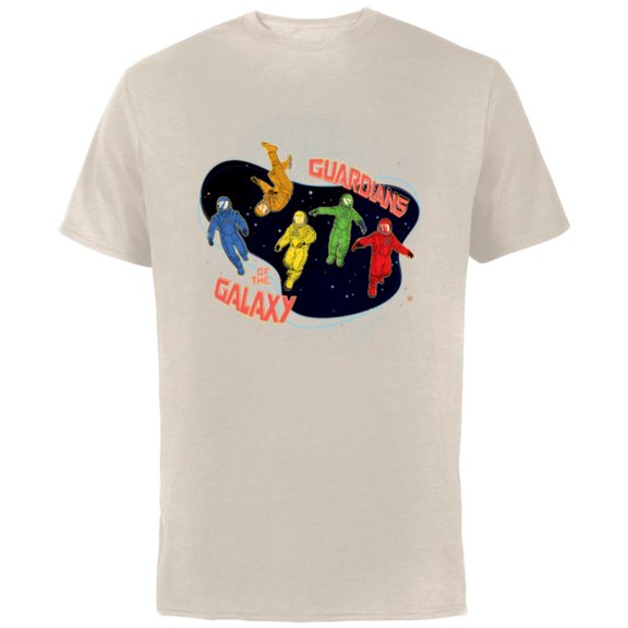 Marvel Guardians of the Galaxy Volume 3 Team in Spacesuits - Short Sleeve Cotton T-Shirt for Adults - Customized-Natural