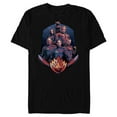 thumbnail image 1 of Marvel Guardians of the Galaxy Volume 3 Team with Badge - Short Sleeve Blended T-Shirt for Adults - Customized-Black, 1 of 5