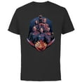 thumbnail image 1 of Marvel Guardians of the Galaxy Volume 3 Team with Badge - Short Sleeve Cotton T-Shirt for Adults - Customized-Black, 1 of 5