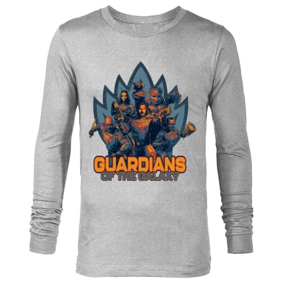Marvel Guardians of the Galaxy Volume 3 Team with Crest - Long Sleeve T-Shirt for Men - Customized-Athletic Heather