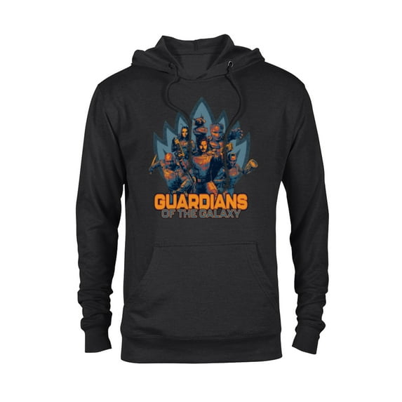 Marvel Guardians of the Galaxy Volume 3 Team with Crest - Pullover Hoodie for Adults - Customized-Black