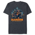 thumbnail image 1 of Marvel Guardians of the Galaxy Volume 3 Team with Crest - Short Sleeve Blended T-Shirt for Adults - Customized-Navy Heather, 1 of 5