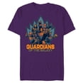 thumbnail image 1 of Marvel Guardians of the Galaxy Volume 3 Team with Crest - Short Sleeve Blended T-Shirt for Adults - Customized-Purple, 1 of 5