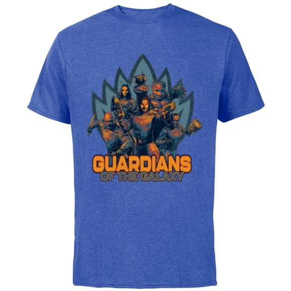 Marvel Guardians of the Galaxy Volume 3 Team with Crest - Short Sleeve Cotton T-Shirt for Adults - Customized-Royal Heather