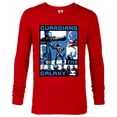 thumbnail image 1 of Marvel Guardians of the Galaxy Volume 3 Tri-Color Panels - Long Sleeve T-Shirt for Men - Customized-New Red, 1 of 5