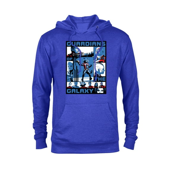 Marvel Guardians of the Galaxy Volume 3 Tri-Color Panels - Pullover Hoodie for Adults - Customized-Royal