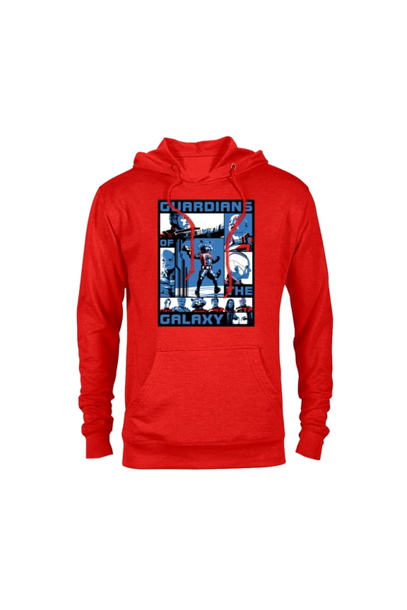 Guardians of the Galaxy Volume 3 Tri-Color Panels - Pullover Hoodie for Adults - Customized-Red